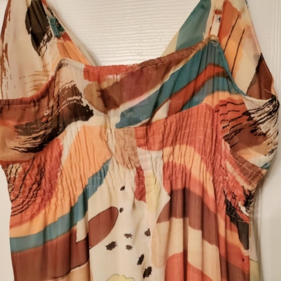 ❤️ Multi color long summer dress. - Picture 4 of 4